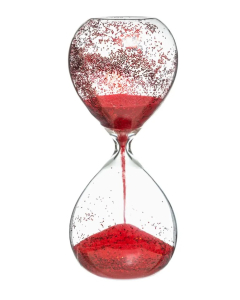 ATMOSPHERA sat pješčani, pijesak crveni sa gliterima 20 cm