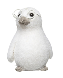 ATMOSPHERA figura pingvin bijeli s naočalama 16cm