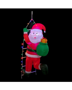FÉÉRIC LIGHTS& CHRISTMAS zidni ukras djed mraz na ljestvama svijetleći 150cm
