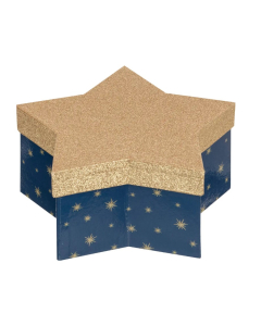FÉÉRIC LIGHTS & CHRISTMAS kutija tamno plava sa zlatnim poklopcem 10,5 cm