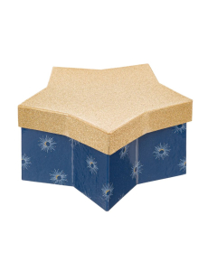 FÉÉRIC LIGHTS & CHRISTMAS kutija tamno plava sa zlatnim poklopcem 9,5 cm