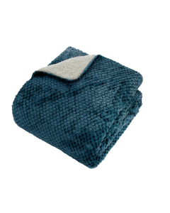 ATMOSPHERA prekrivač Lyno 130x170cm flanel plava