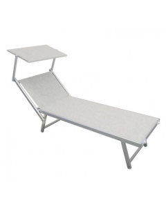 LEŽALJKA Jesolo siva 183x61x38cm