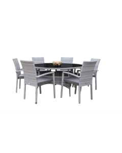 DECOSTRONG vrtni set Bahamas sa 6 stolica