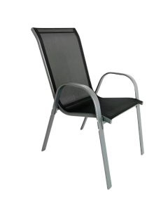 DECOSTRONG stolica metal/tekstilen siva 55x75x90cm