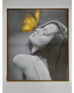 SLIKA djevojka sa leptirom 60x70cm